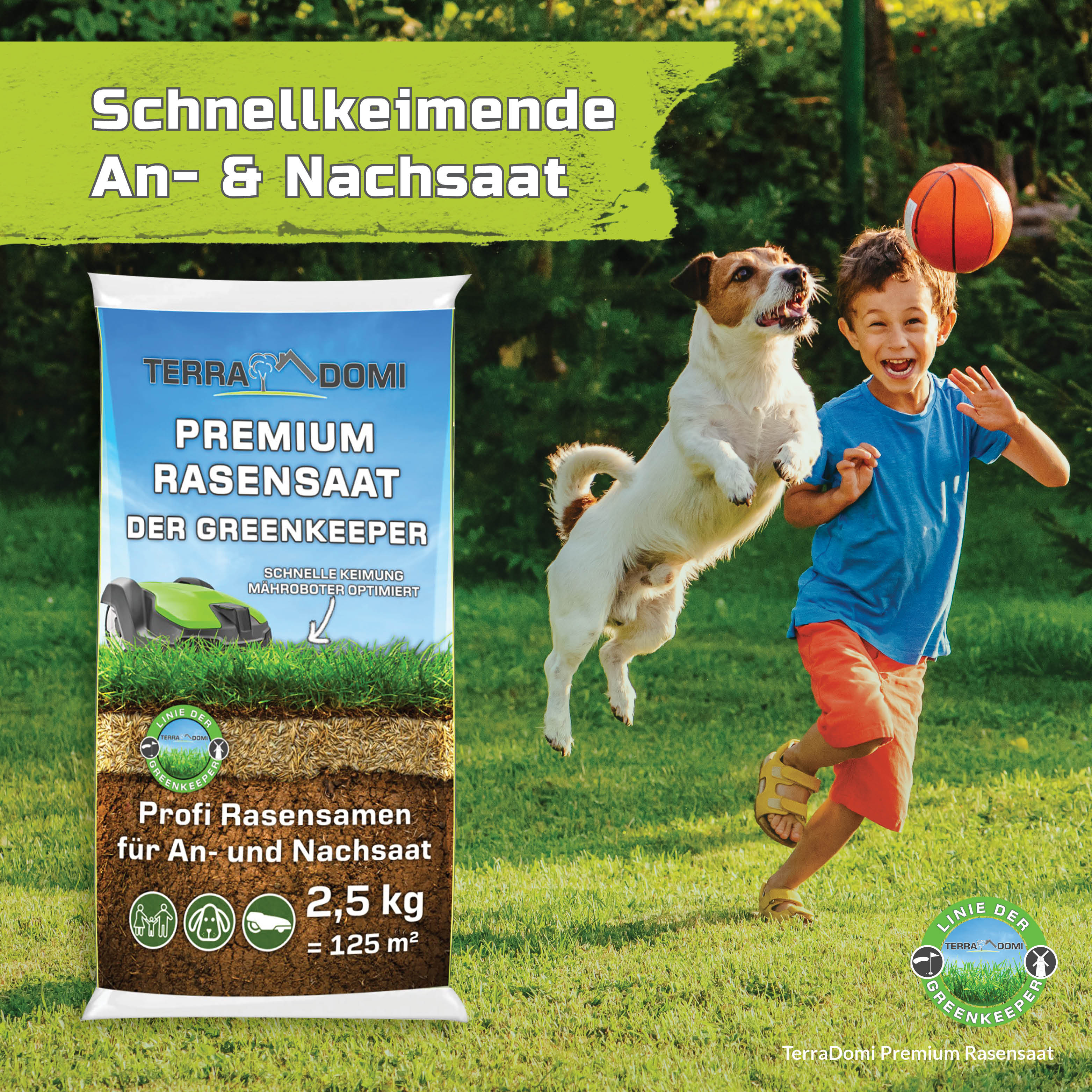 Premium Rasensamen für An- & Nachsaat I strapazierfähige und robuste Rasensaat der Greenkeeper - Image 7
