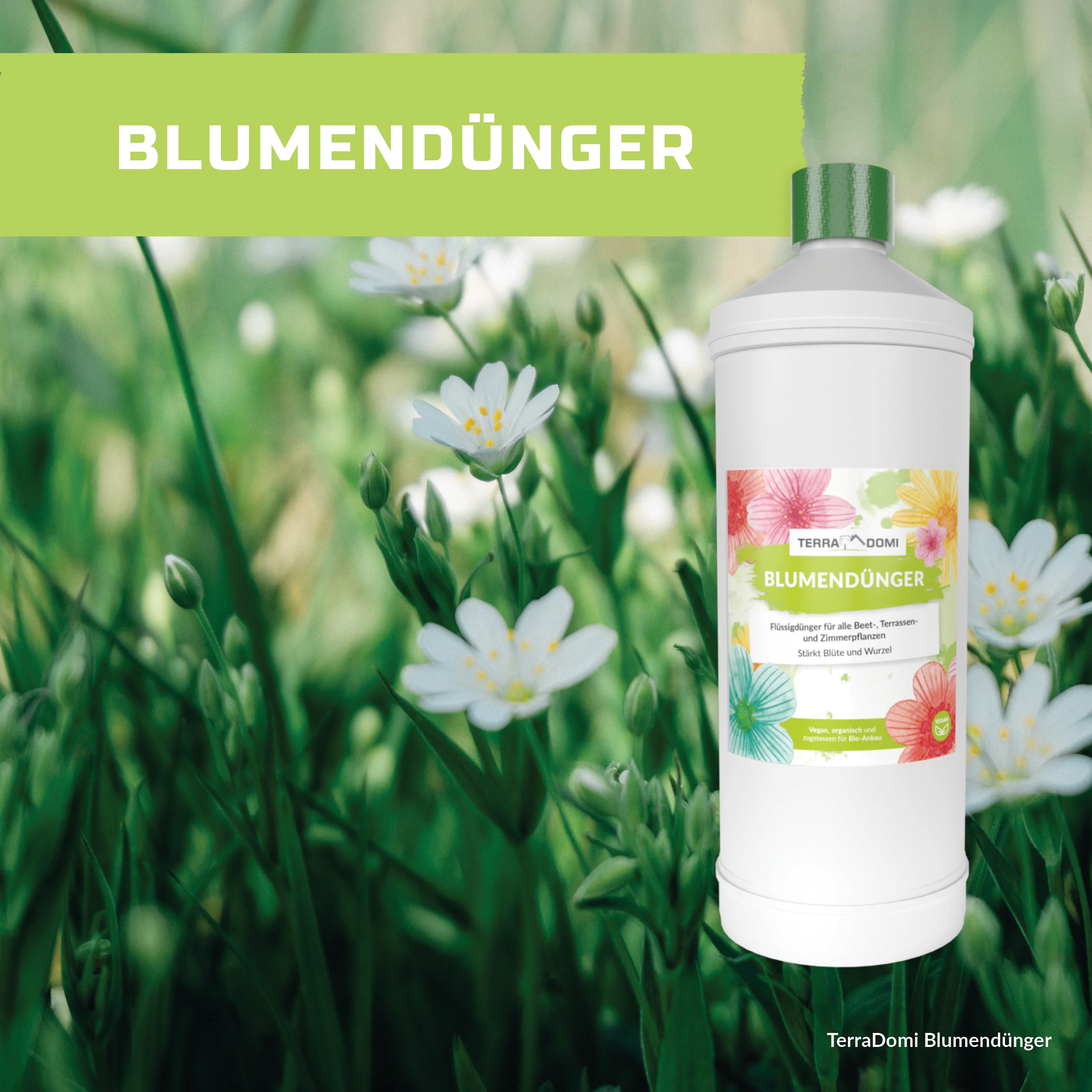 TerraDomi Blumendünger 1 Liter Flüssigdünger Konzentrat - Image 7
