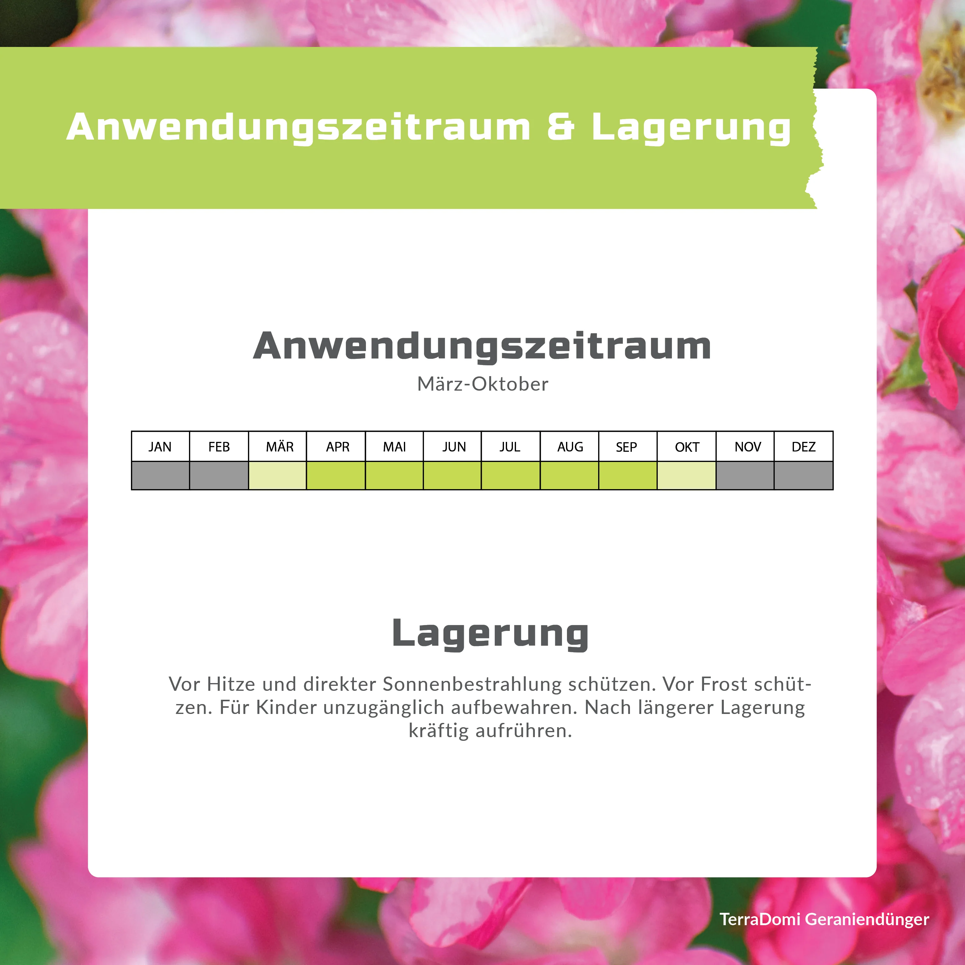 TerraDomi Geraniendünger 1 Liter Flüssigdünger Konzentrat - Image 6