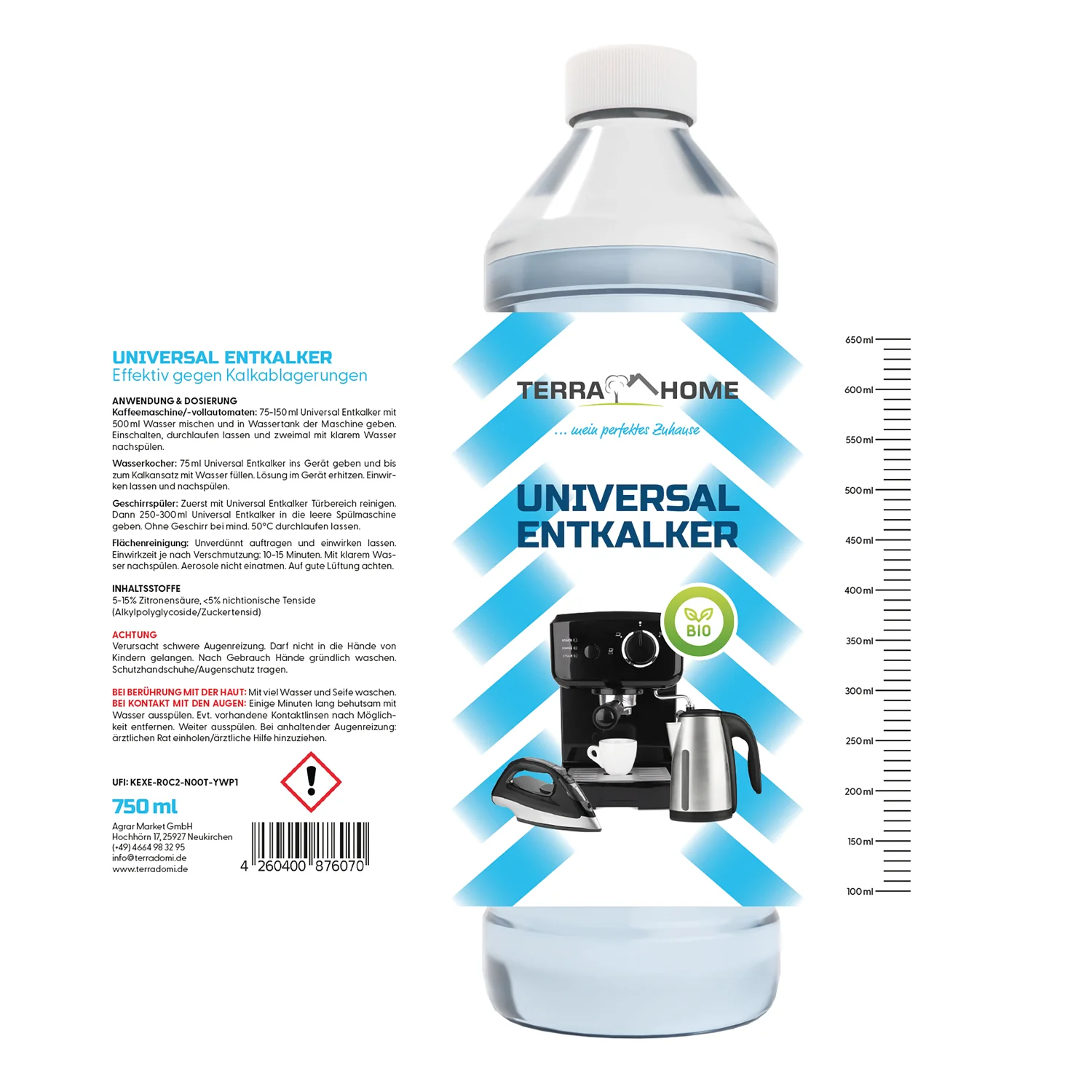 Bio Universal Entkalker -  100% kraftvoll gegen Kalk - Image 6